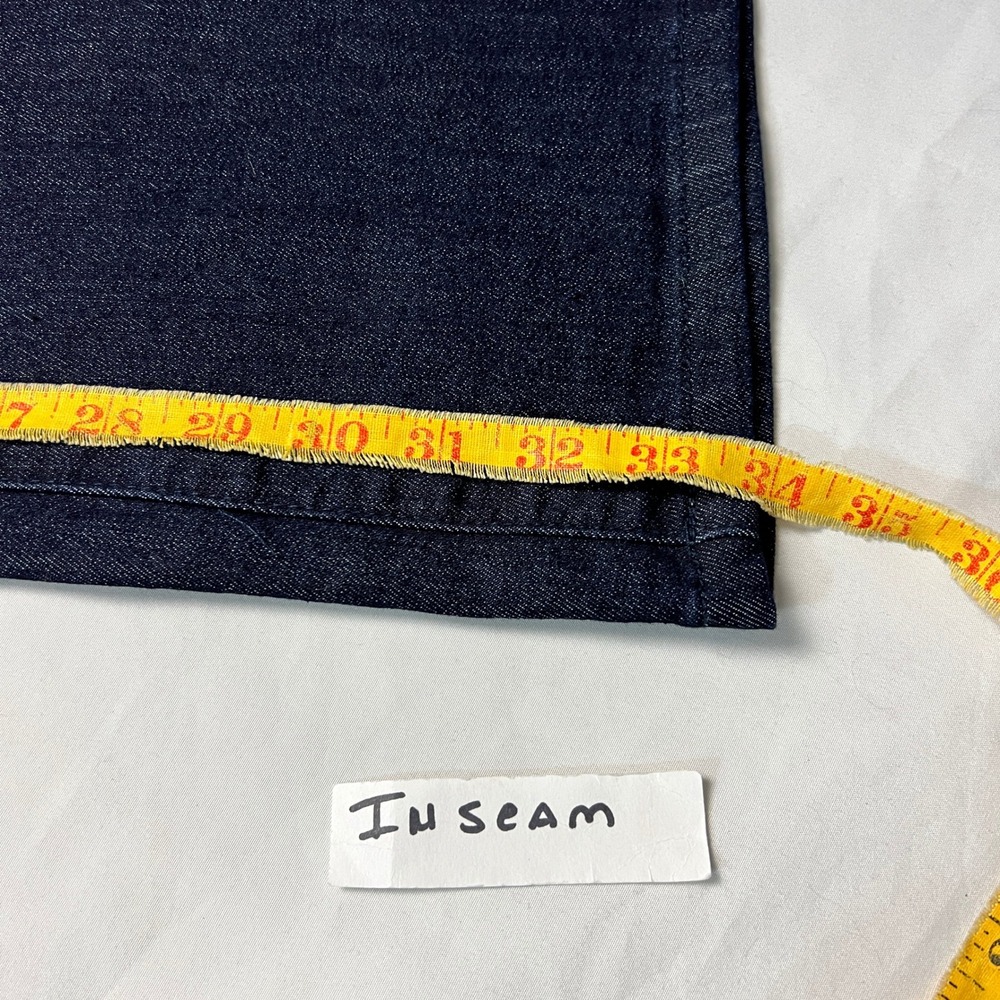 Michael Kors Embellished Bootcut Jeans Dark Wash Denim Rhinestone MK Logo Sz 16W - Picture 10 of 13